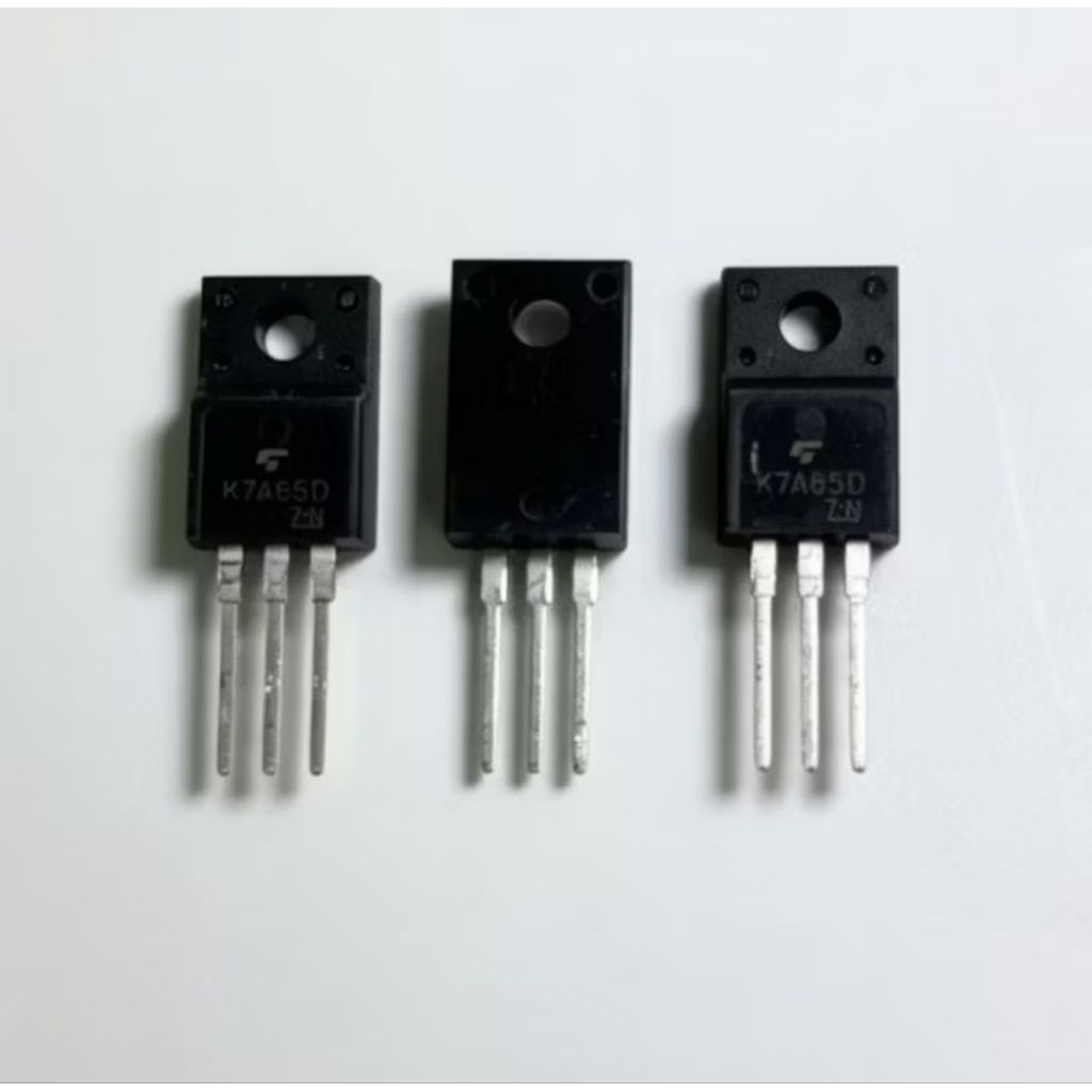 MOSFET K 7A65D ASLI ORIGINAL IC TRANSISTOR K 7A65D DIP 7A65 KUALITAS BAIK