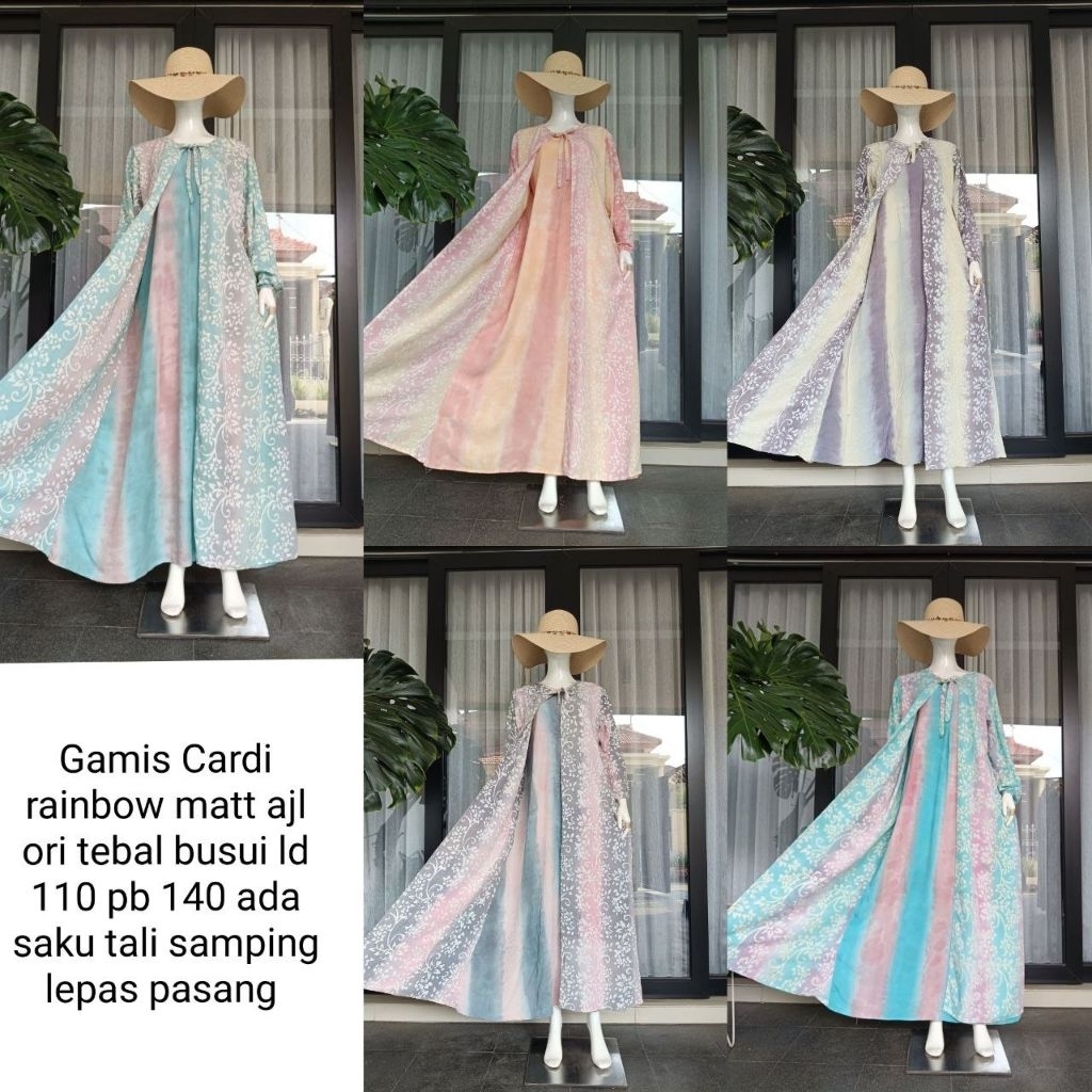 gamis cardigan
