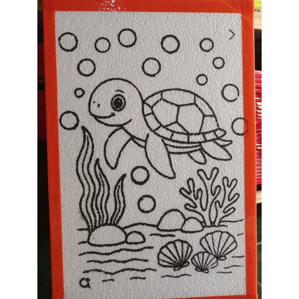 STYROFOAM LUKIS KARAKTER HEWAN BUAH