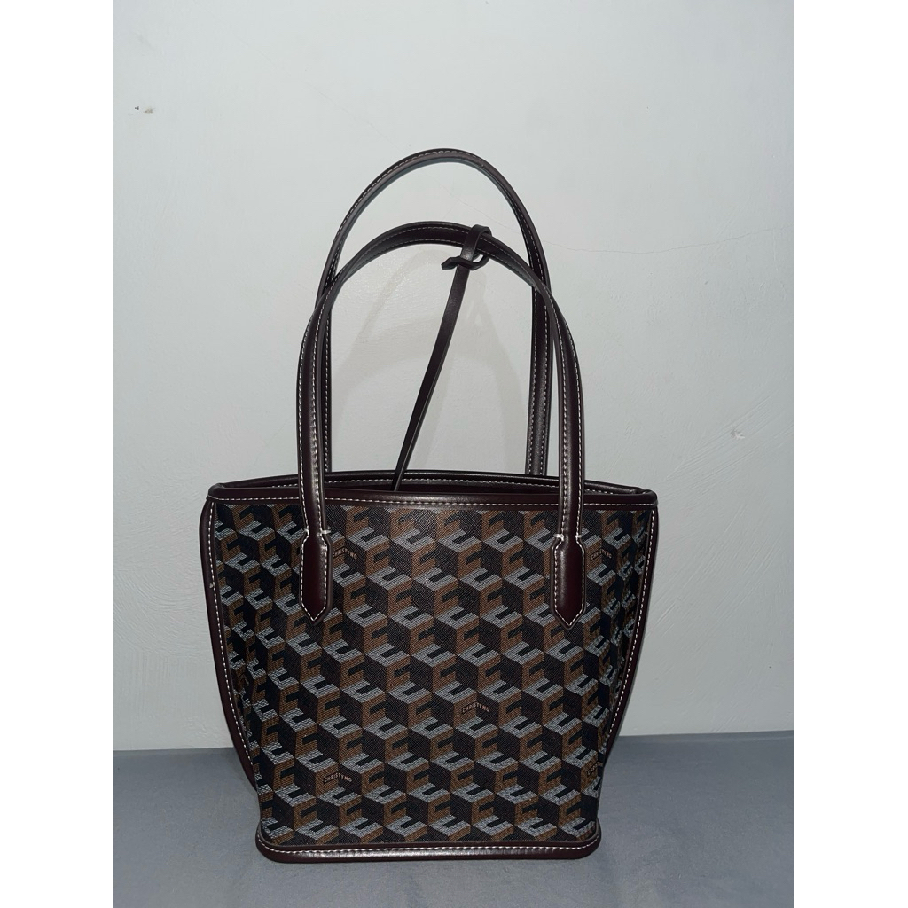 christy ng mini russo tote bag chestnut brown