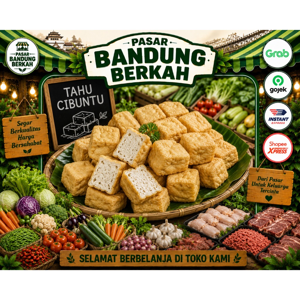 Tahu Susu Cibuntu Super Premium Isi 10 Pasar Bandung Berkah