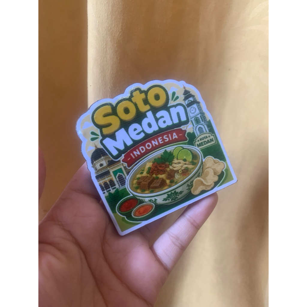 FRIDGE MAGNET MEDAN FOOD SPECIAL TEMPELAN KULKAS KHAS MEDAN