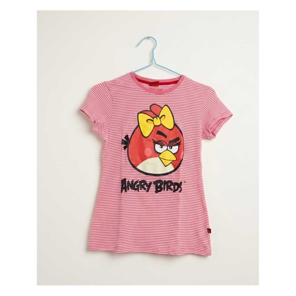 COOL GIRL Angry Birds Striped Tee Preloved
