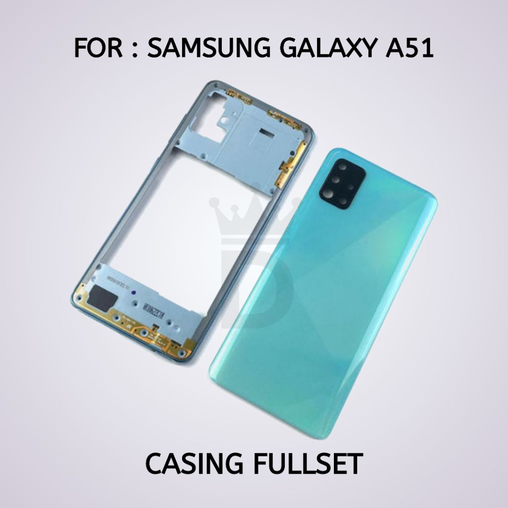 CASING BACKDOOR + BEZZEL SAMSUNG A51 TUTUP BELAKANG FULLSET