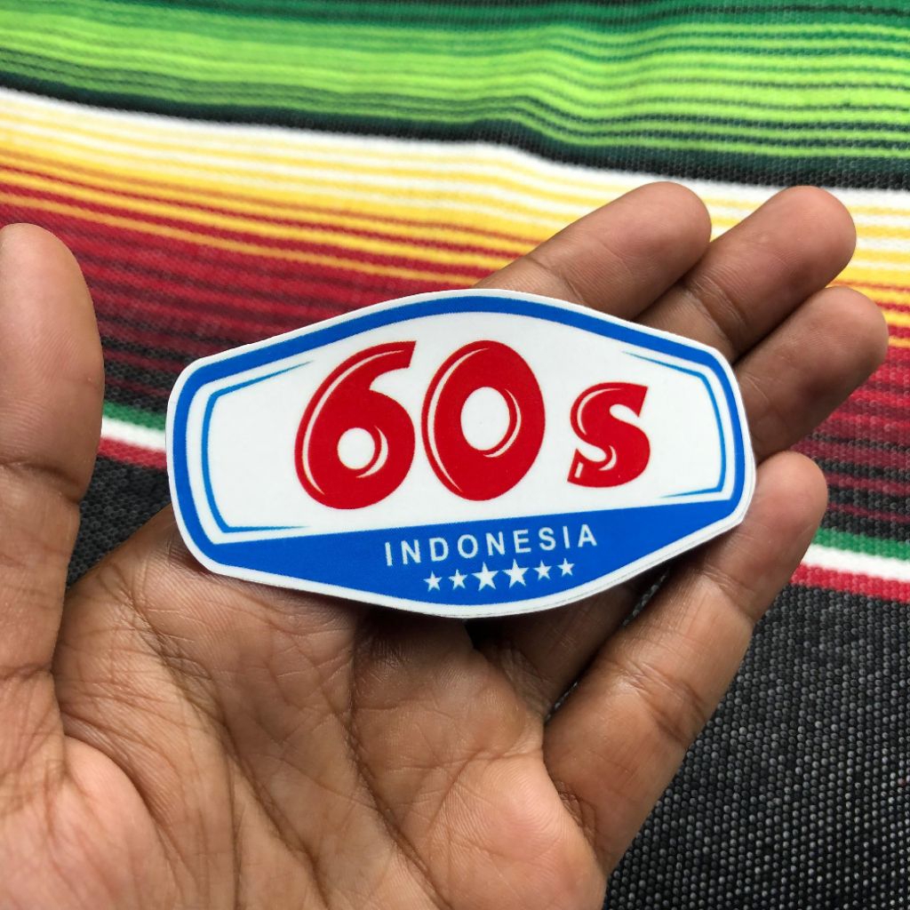 Sticker Vespa 60s Indonesia