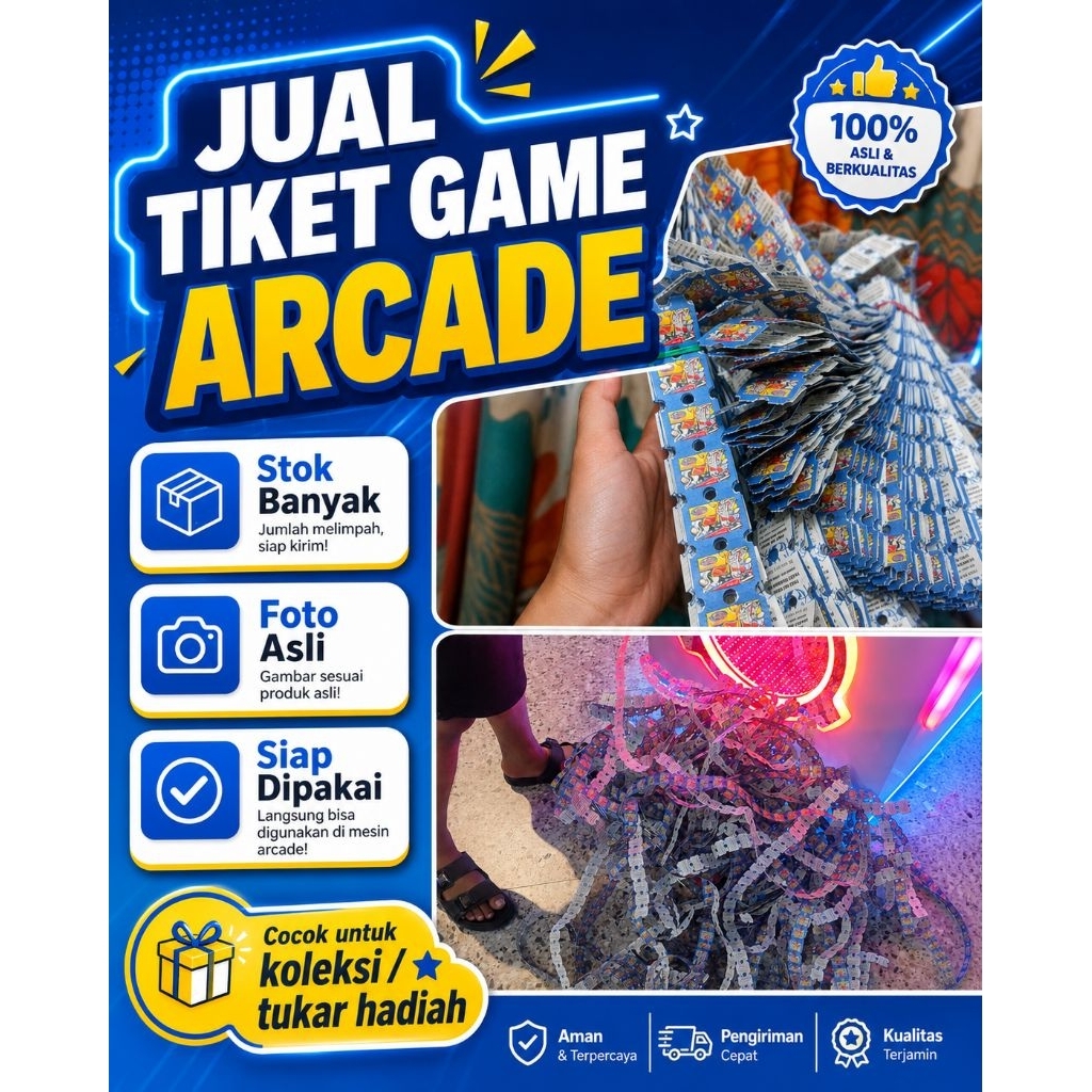 Ready Tiket Game Funworld Murah | 1000 Tiket Cuma Rp27.500 | Stok Banyak Foto Asli