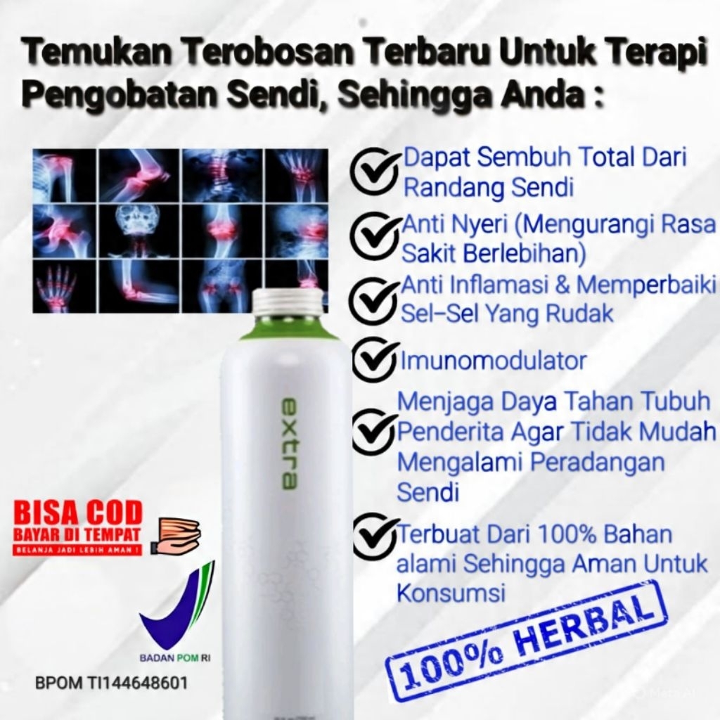 Herbal Radang Sendi | Herbal Obat Osteoarthritis, Rheumatoid arthritis, Sendi Kaku, Susah bergerak, 