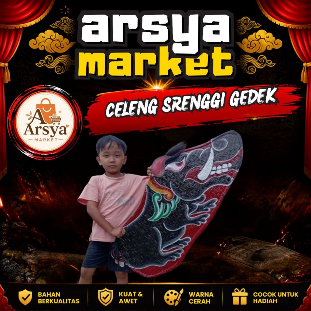 Promo Celeng Srenggi Gedek Anyaman Bambu Untuk Pentas