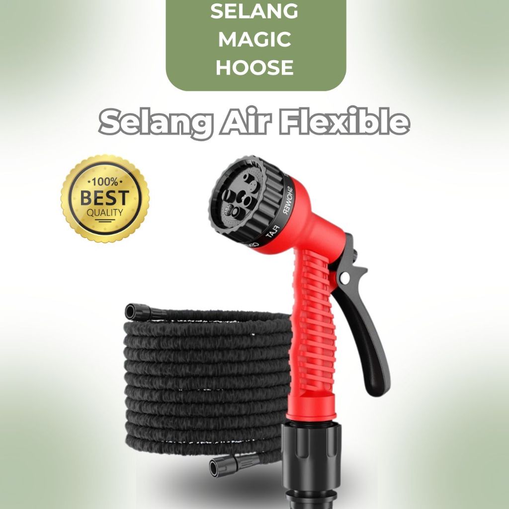 Garden Shower Spray Selang Semprotan Taman Tanaman Shower High Quality Medium 7 Pattern