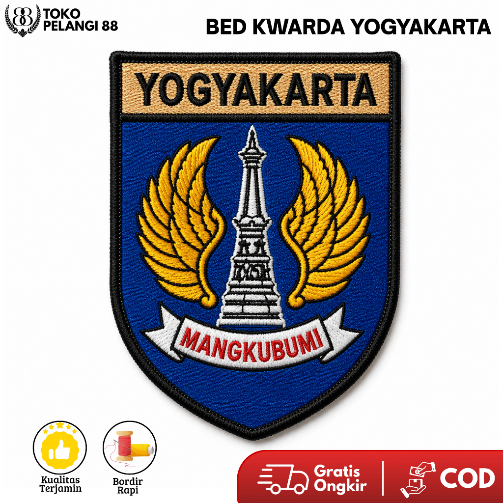 Bed Kwarda Yogyakarta Jogja Emblem Bet Pramuka Bordir