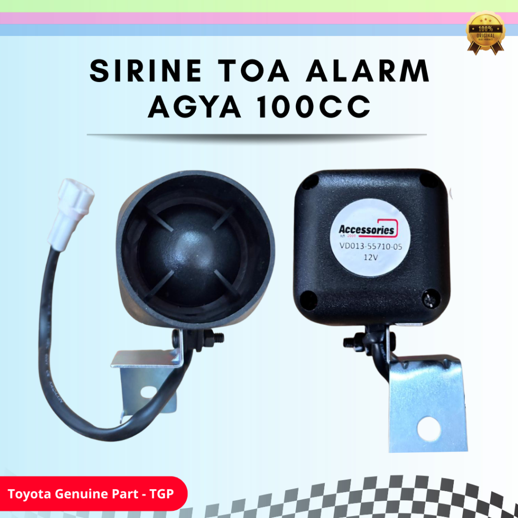 Sirine TOA Alarm Toyota Agya 100cc Original 100%