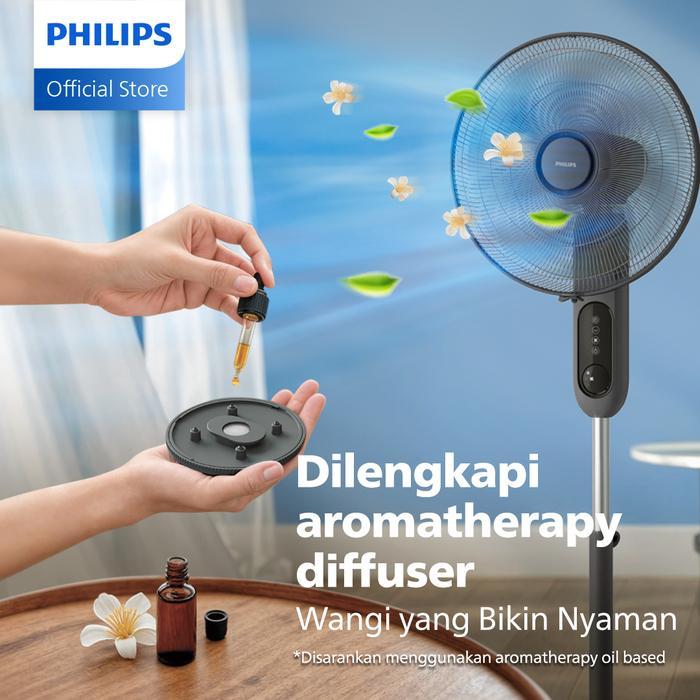 KHUSUS BATAM Philips Kipas Angin Putih CX1220/00 - Lebih Canggih dengan Timer, Kipas Baling 6, 16 In