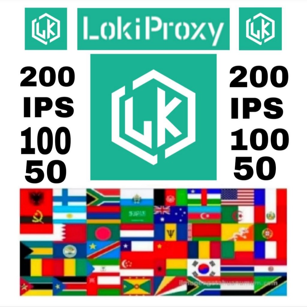 Lokiproxy Pia Proxy 100 IP 200 IP Negara Key IP Region Country Data Penyimpanan PC hapeios Komputer 