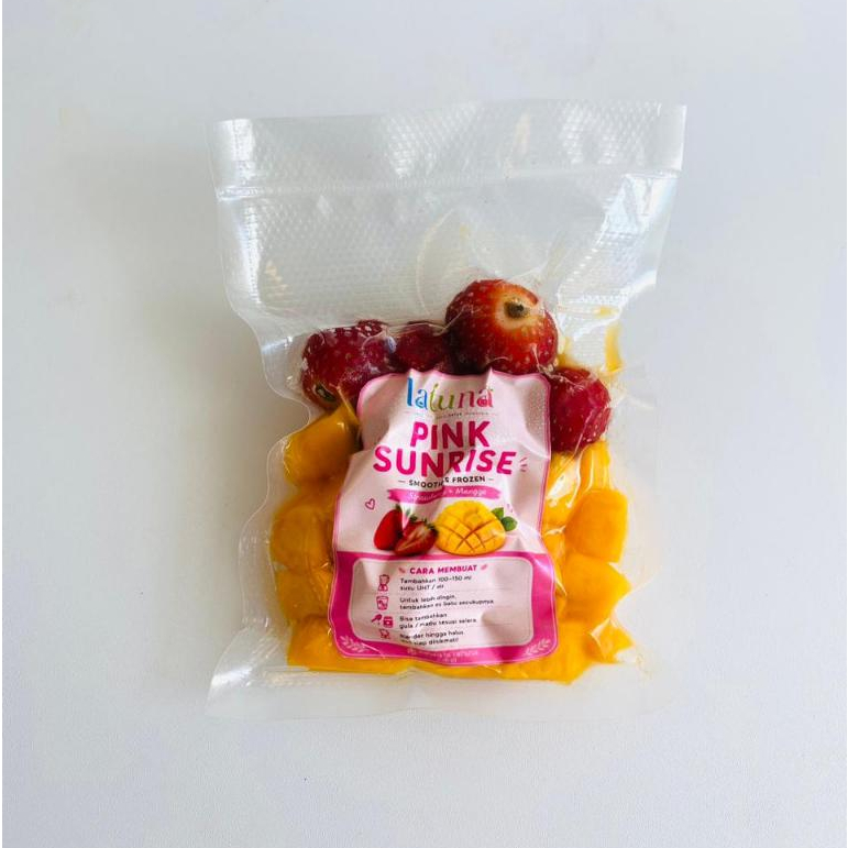 [Latuna] Smoothies Pink Sunrise stroberry + mangga