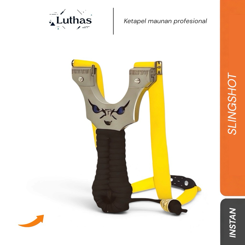 ketapel minimonster full set + 1 karet ketapel / ketapel olahraga profesional MN001