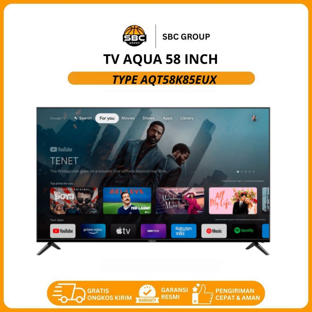 TV AQUA  58 INCH AQT58K85EUX