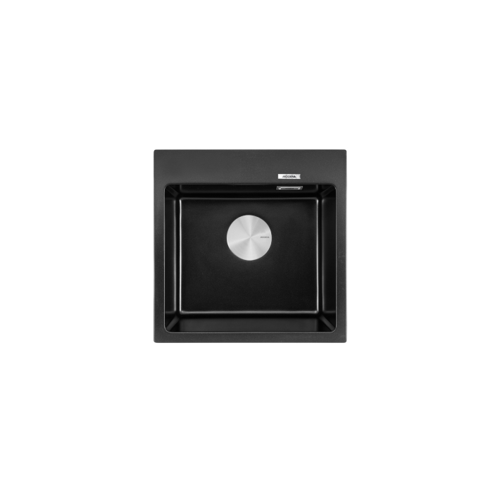 MODENA Kitchen Sink KS 4151 GTBE Quartz Granite Sink 1 Bowl Topmount