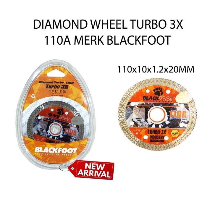 BLACKFOOT DW TURBO 110 PT .3.1.1.110 Diamond Wheel 110 Mata Gerinda Potong Granite / Keramik