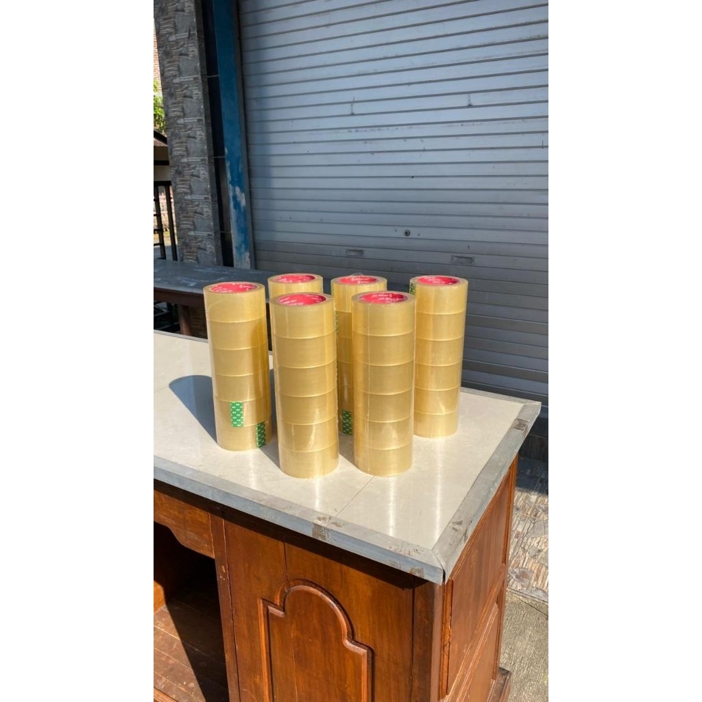solasi lakban putih clear 48mm X 70 yard besar