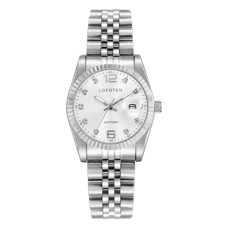 LOFOTEN 8105 Jam Tangan Wanita Analog Sapphire Anti Gores