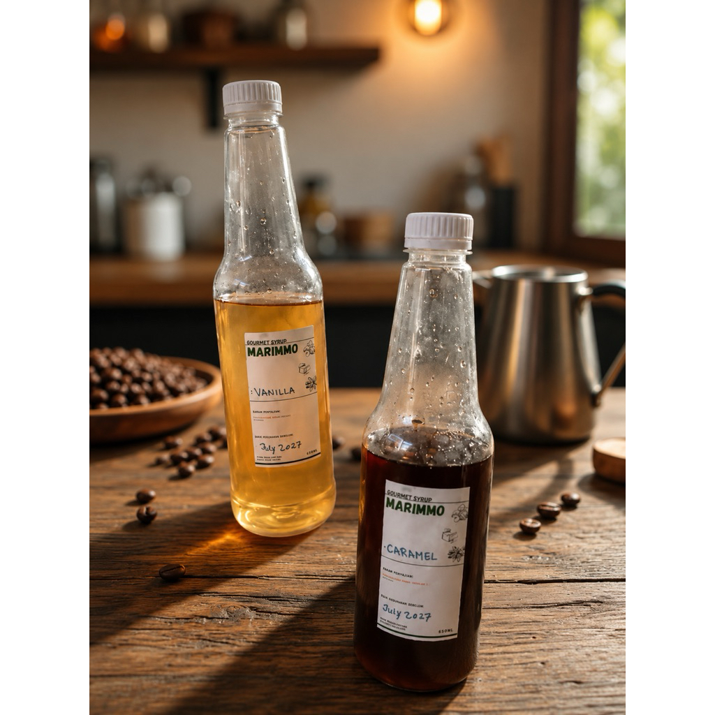 Syrup caramel syrup vanilla MARIMMO GOURMET syrup kopi 600ml