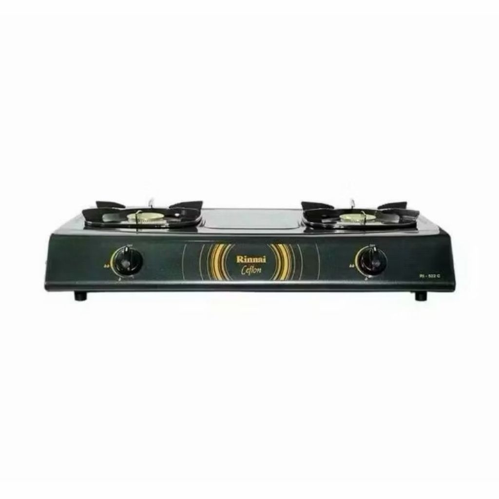 RI-522 C KOMPOR GAS RINNAI CEFLON 2 TUNGKU / KOMPOR GAS RINNAI RI 522 C / RINNAI RI522C RI 522C