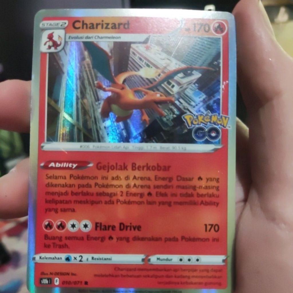 Charizard pokemon go kartu pokemon tcg indo