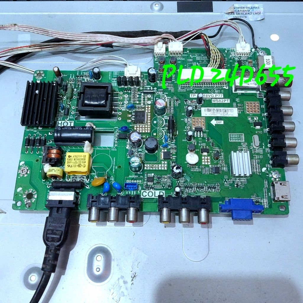 MB TV LED POLYTRON PLD 24D655 PLD24D655 ORIGINAL MAINBOARD MOTHERBOARD