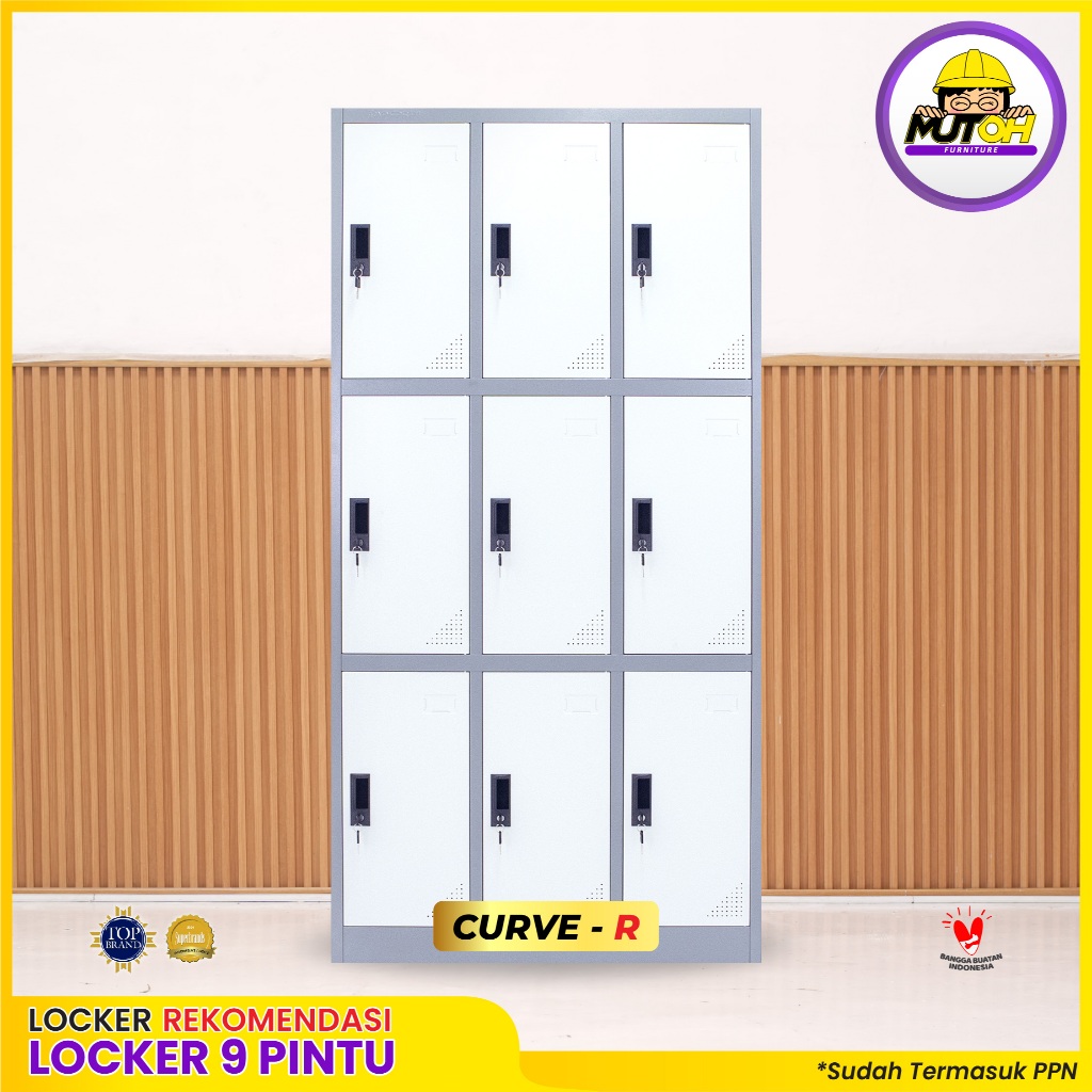 MUTOH CURVE R | Loker besi 9 pintu lemari locker besi 9 pintu