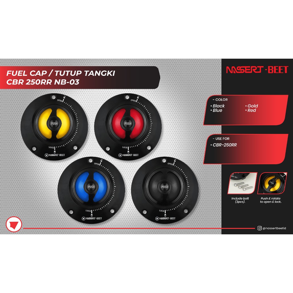 FUEL CAP / TUTUP TANGKI CBR 250RR NB-03