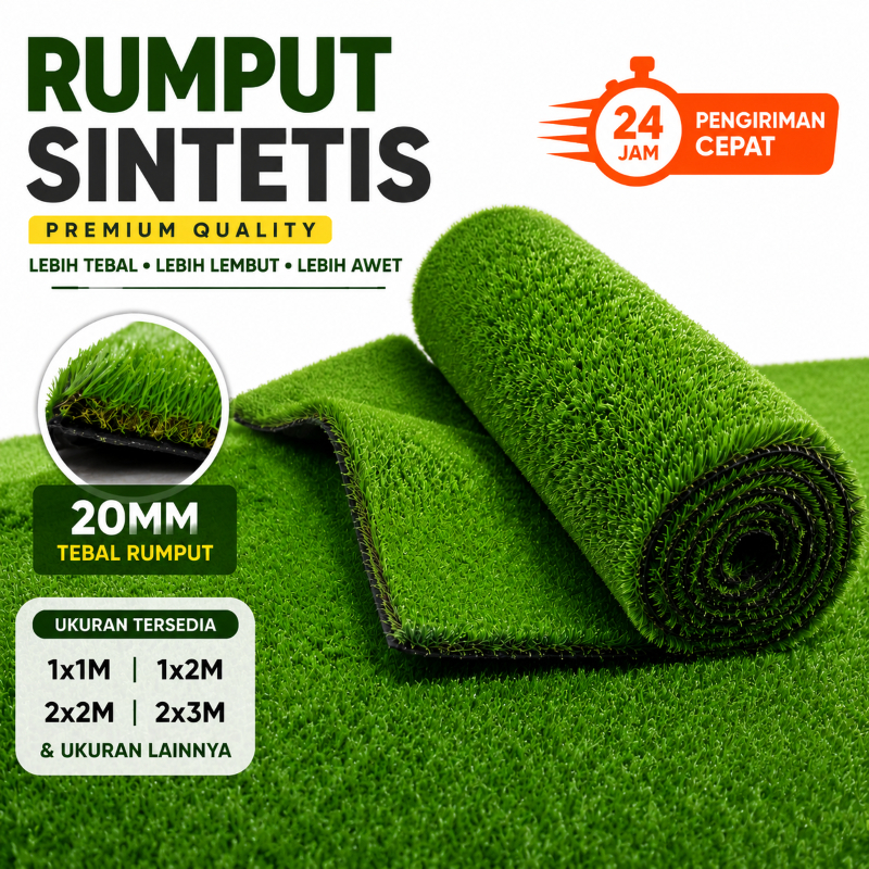 Rumput sintetis lapangan olahraga bergaya minimalis Jepang berkualitas tinggi / rumput sintetis yang