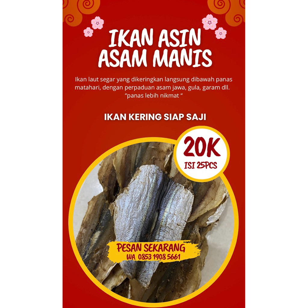 Ikan kering Asam Manis