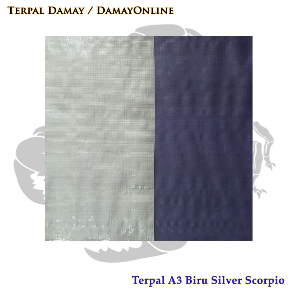 Terpal Rol A3 Biru Silver Korea Scorpio ( Harga / Rol )