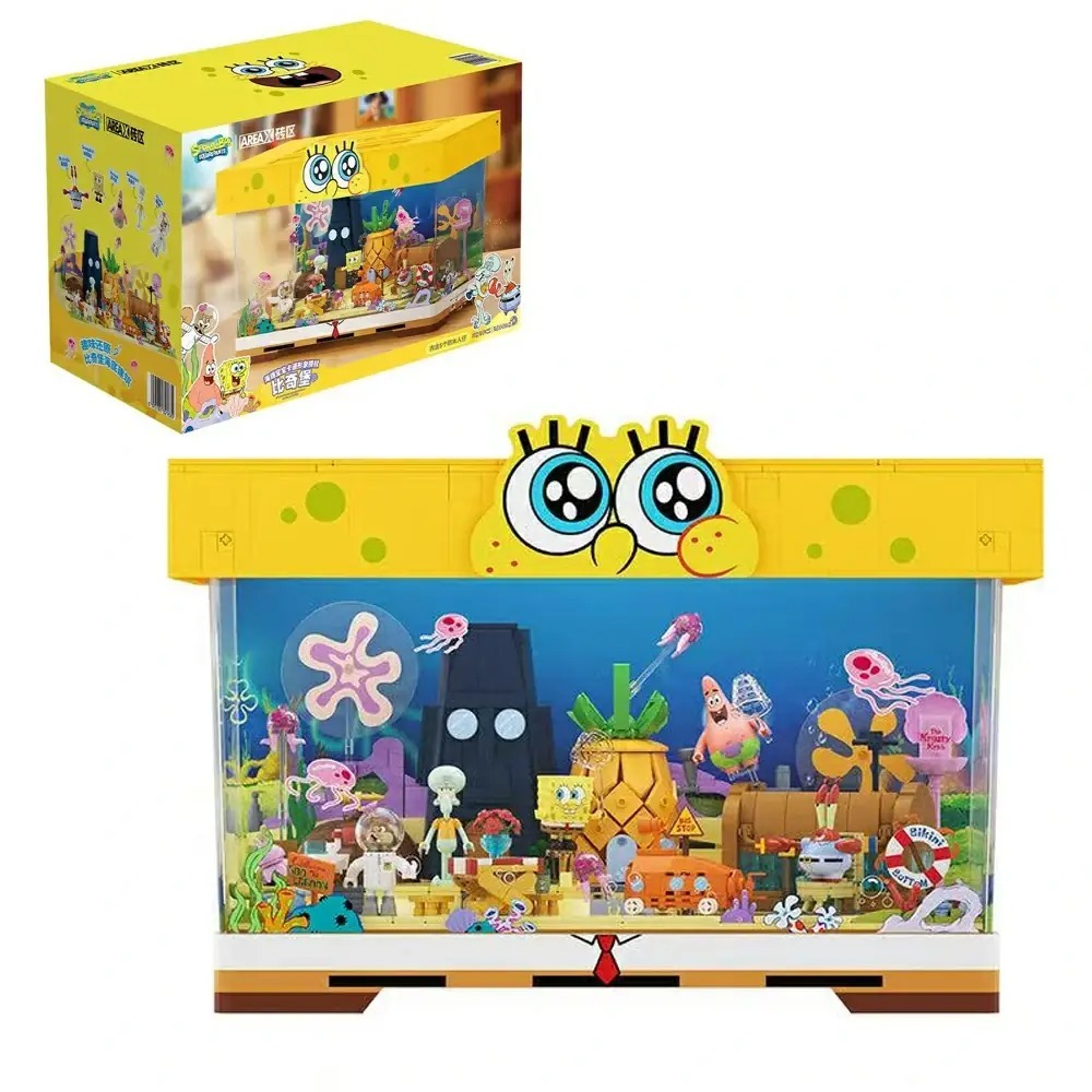 MOGADA - Brick AreaX AB0082 SpongeBob Beach Aquarium Balok Susun