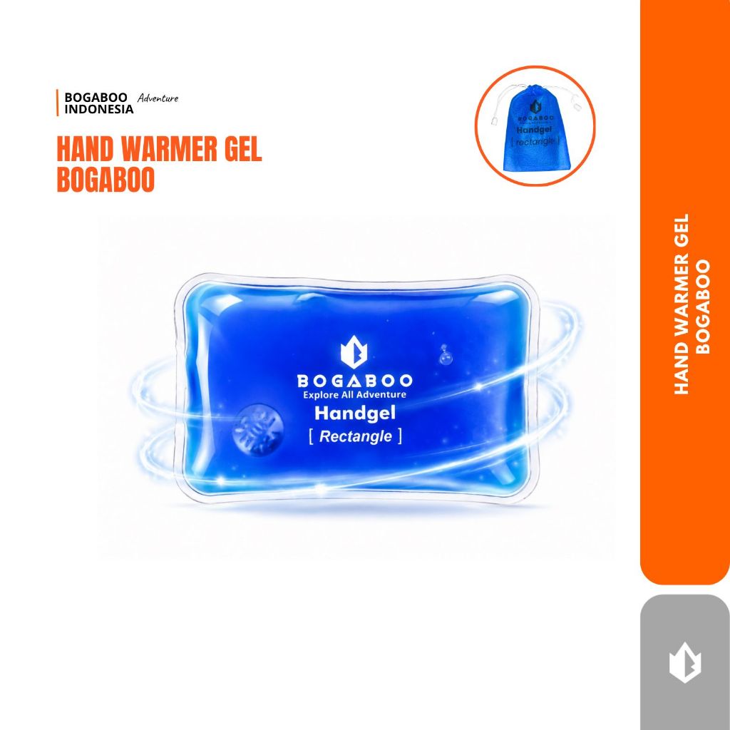 BOGABOO Rectangle Hand Warmer Portable | Heat Pack Penghangat Tangan & Tubuh Reusable Outdoor