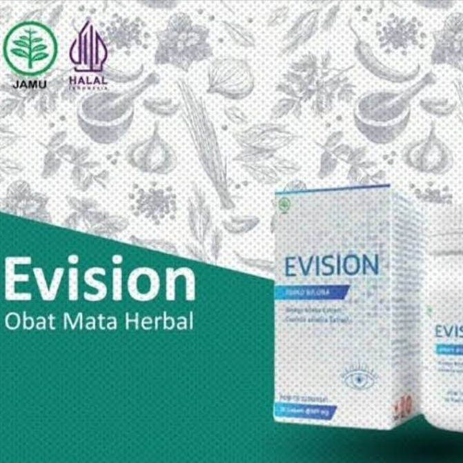 EVISION KAPSUL VITAMIN MATA ORIGINAL KATARAK RABUN DEKATJAUH PLUS MINUS SILINDER BURAM MERAH GLUKOMA