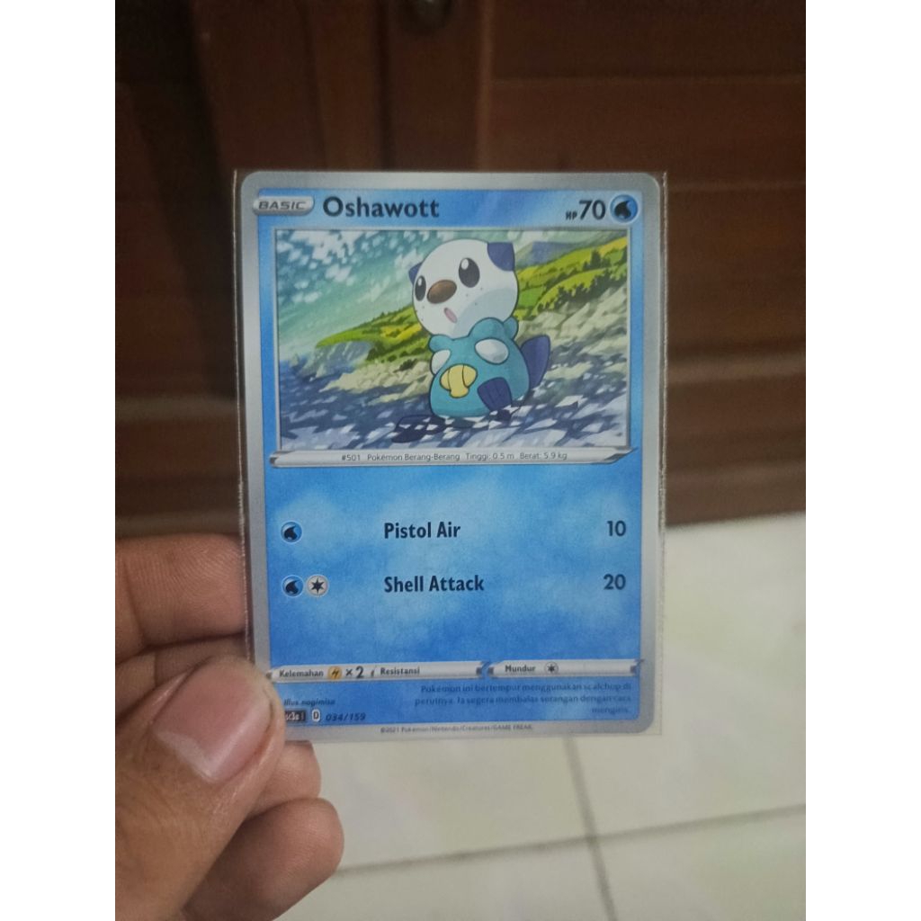 Pokemon TCG Indonesia Oshawott 034/159