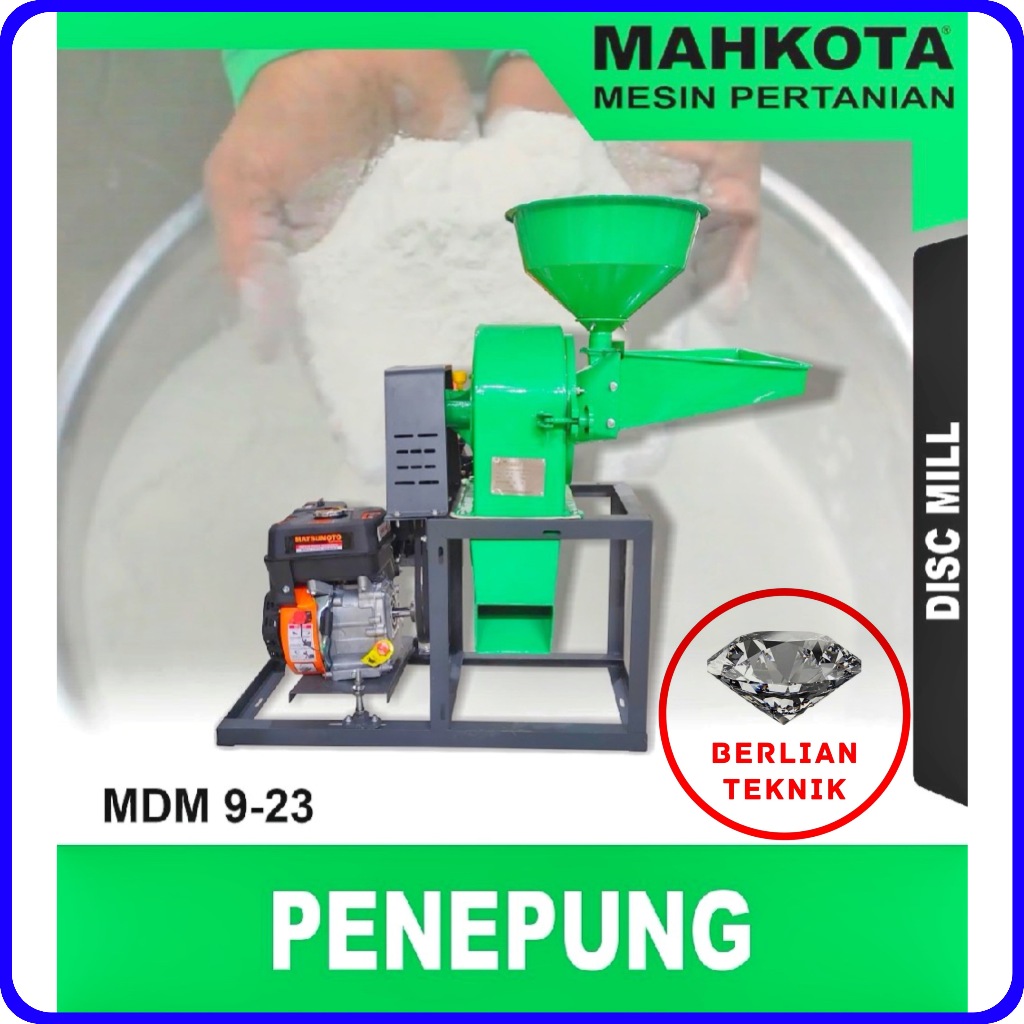 Gilingan Tepung Disk Mill Penepung Mahkota MDM 9-23
