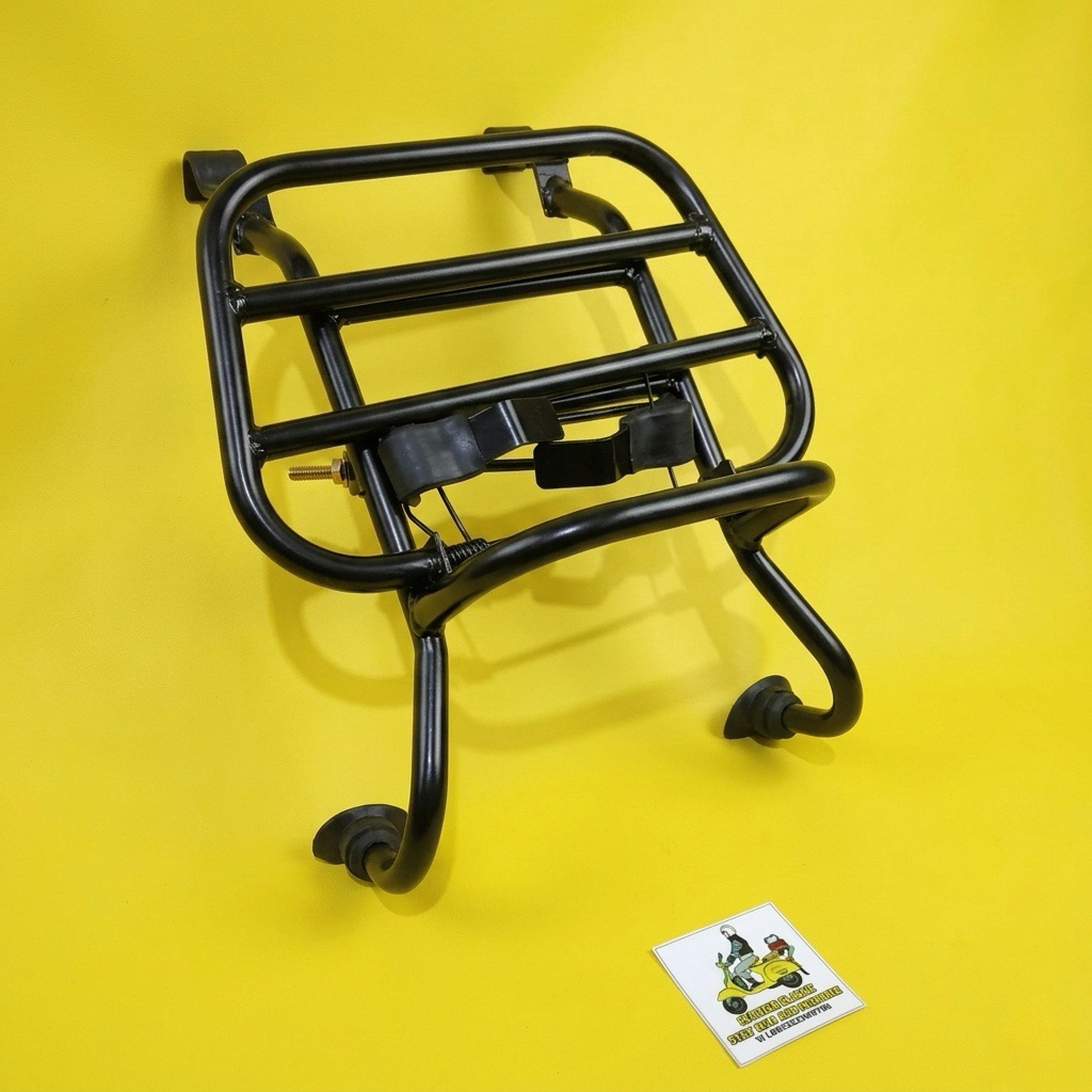 FRONT RACK RAK DEPAN VESPA HITAM