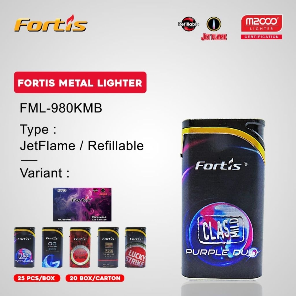 Korek Api Bara Gas Fortis
