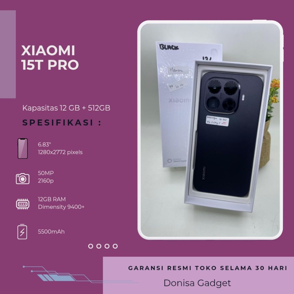 Xiaomi 15T Pro 12/512GB Garansi Resmi - Unit Second/Bekas