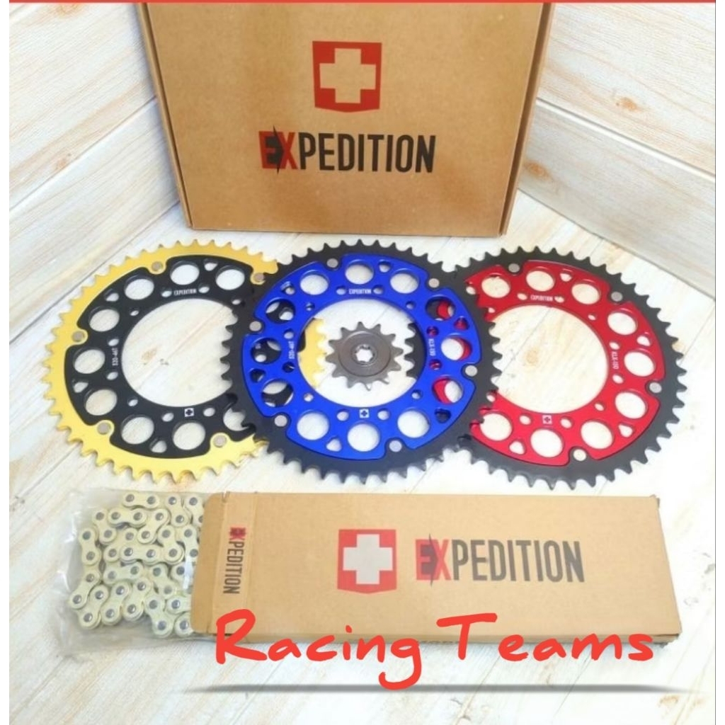 Gear gir set 520 Expedition buat motor klx 150/D tracker 150