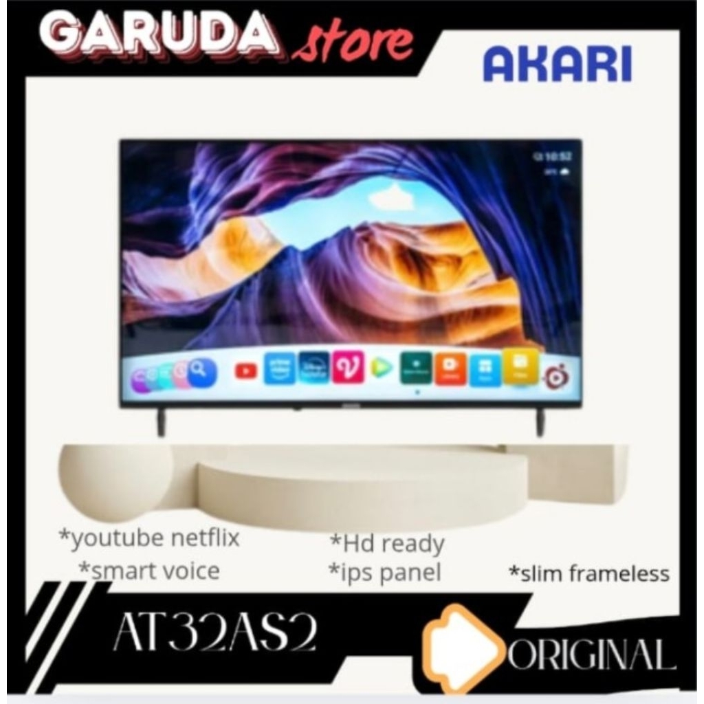 AKARI AT-32AS2 LED TV ANDROID SMART TV 32inch digital tv