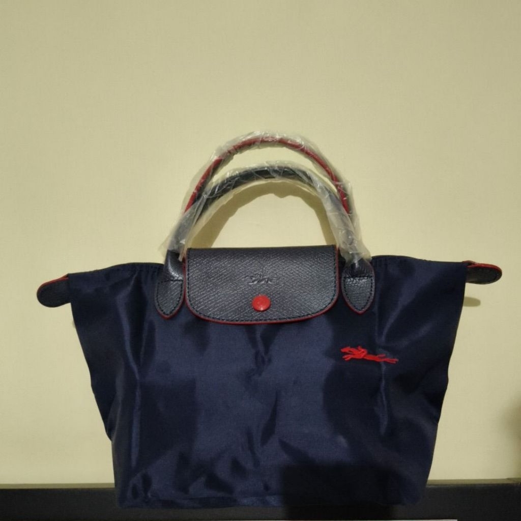 NEW LC SSH Long-chammppp Le Pliage size S small warna Navy Lake Orchid