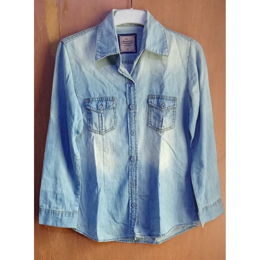 Kemeja Jeans Request Preloved