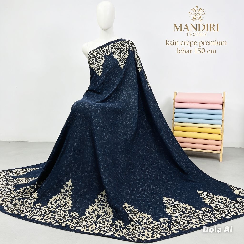 Kain Crepe Embos Motif Sultan - Kain Crepe Embos Motif - Harga Tertera 0,5 Meter