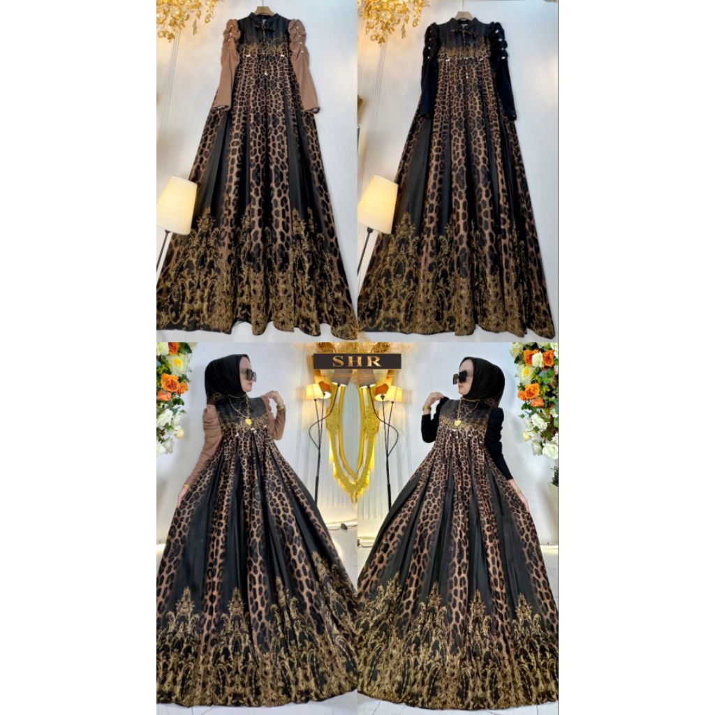 MIDI DRESS LEOPARD BY SHR ORI