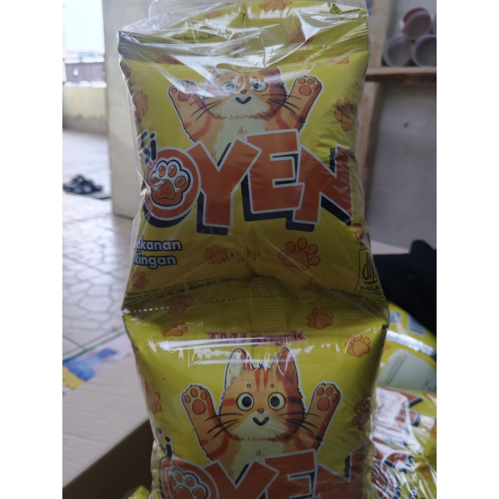 SNACK TMJ SI OYEN CHIKI BERHADIAH RENCENGAN ISI 10