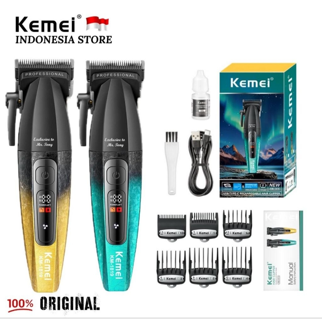 Kemei km 1819 kemei 1819 8500rpm clipper kemei tajam original