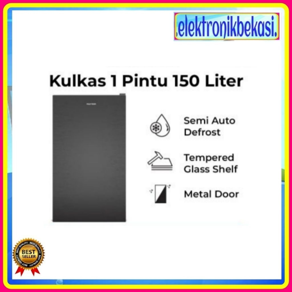 KULKAS POLYTRON PRB 159 B/R / KULKAS POLYTRON 1 PINTU / POLYTRON KULKAS 1 PUNTU 150 LITER PRB 159